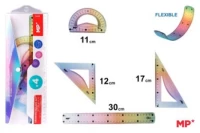 Σέτ γεωμετρικών οργάνων 30εκ MP Flexible UNBREAKABLE αθραυστο 4 τεμ PA159