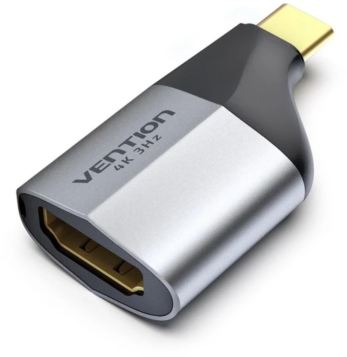 Vention Type-c to Hdmi Adapter Gray Aluminum Alloy Type (Tcdh0) (Ventcdh0)