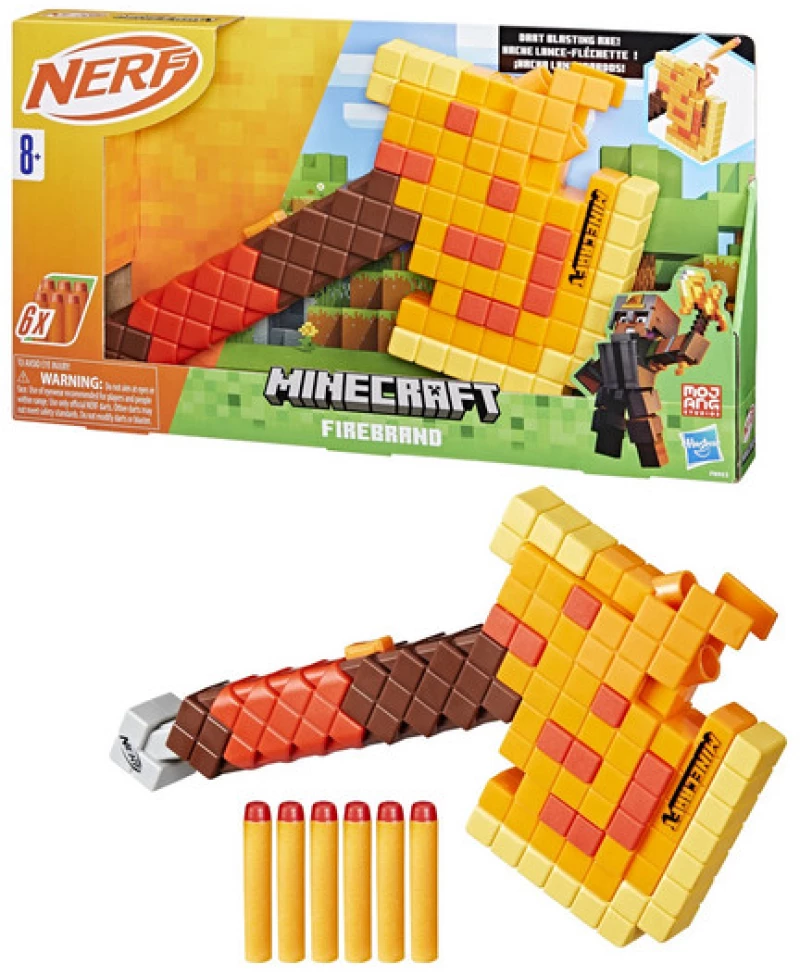 Hasbro Nerf: Minecraft Stormlander - Firebrand (F8953)