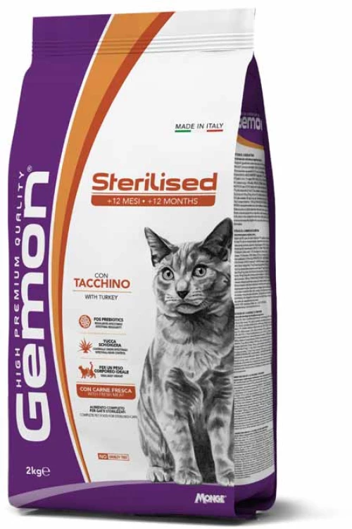 Gemon Cat Sterilized Turkey 2kg