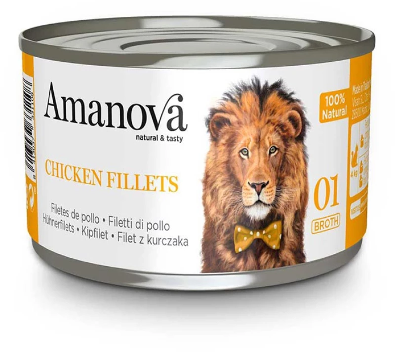 Amanova Cat Chicken Fillets Broth 70gr