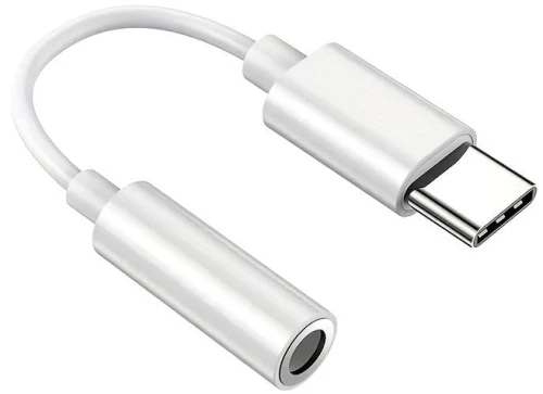POWERTECH αντάπτορας USB-C σε 3.5mm CAB-UC084, λευκός