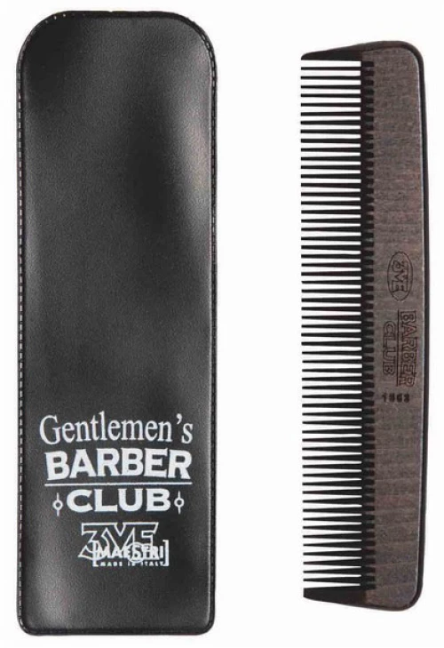 3VE MAESTRI GENTLEMENS BARBER CLUB Wooden Comb 1803