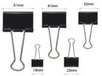 Clips εγγράφων O1S 32mm κουτί 12 τεμ. μαύρα