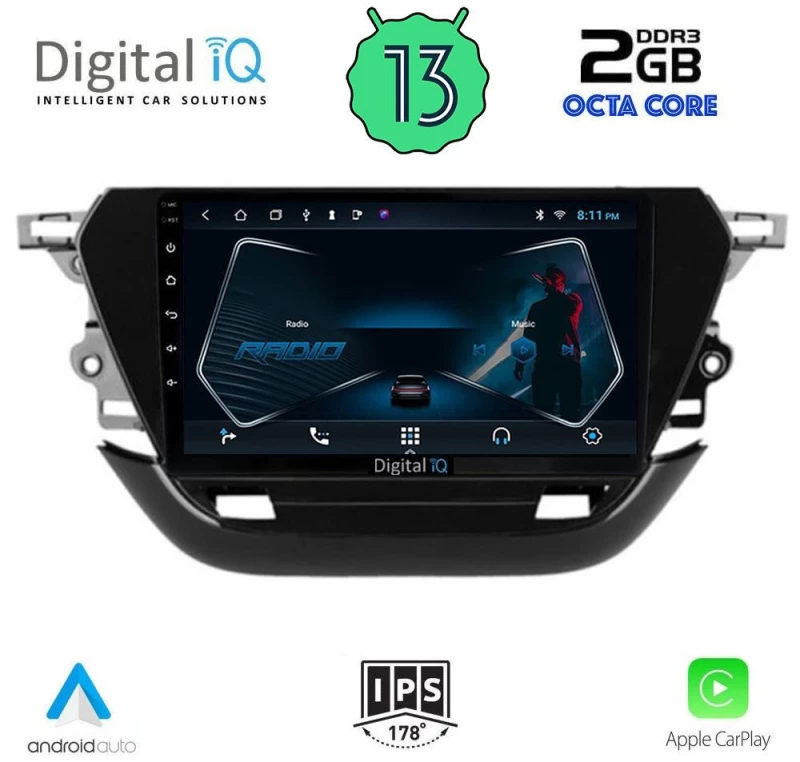 DIGITAL IQ RTC 5487_CPA (9inc) MULTIMEDIA TABLET OEM OPEL CORSA F mod. 2021>