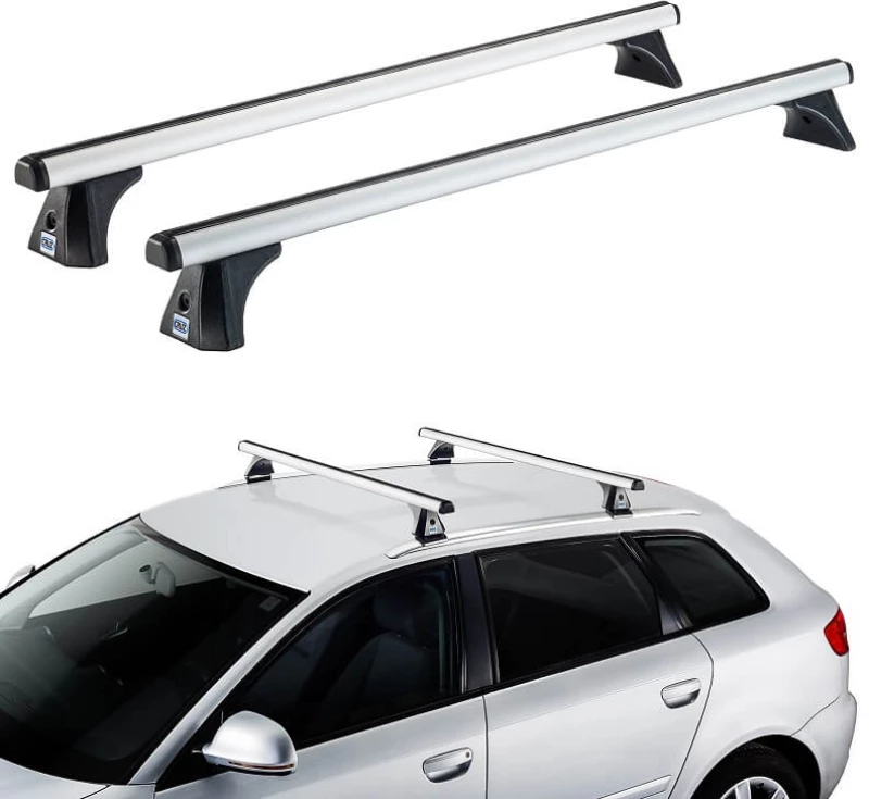 Μπάρες Οροφής Αλουμινίου CRUZ 924-765 Oplus AX-128cm Ασημί 2 Τεμάχια