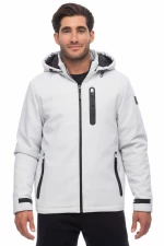 Ανδρικό Μπουφάν Be Nation Soft Shell Jacket Light Grey  Γκρι Ανοιχτό