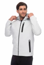 Ανδρικό Μπουφάν Be Nation Soft Shell Jacket Light Grey  Γκρι Ανοιχτό