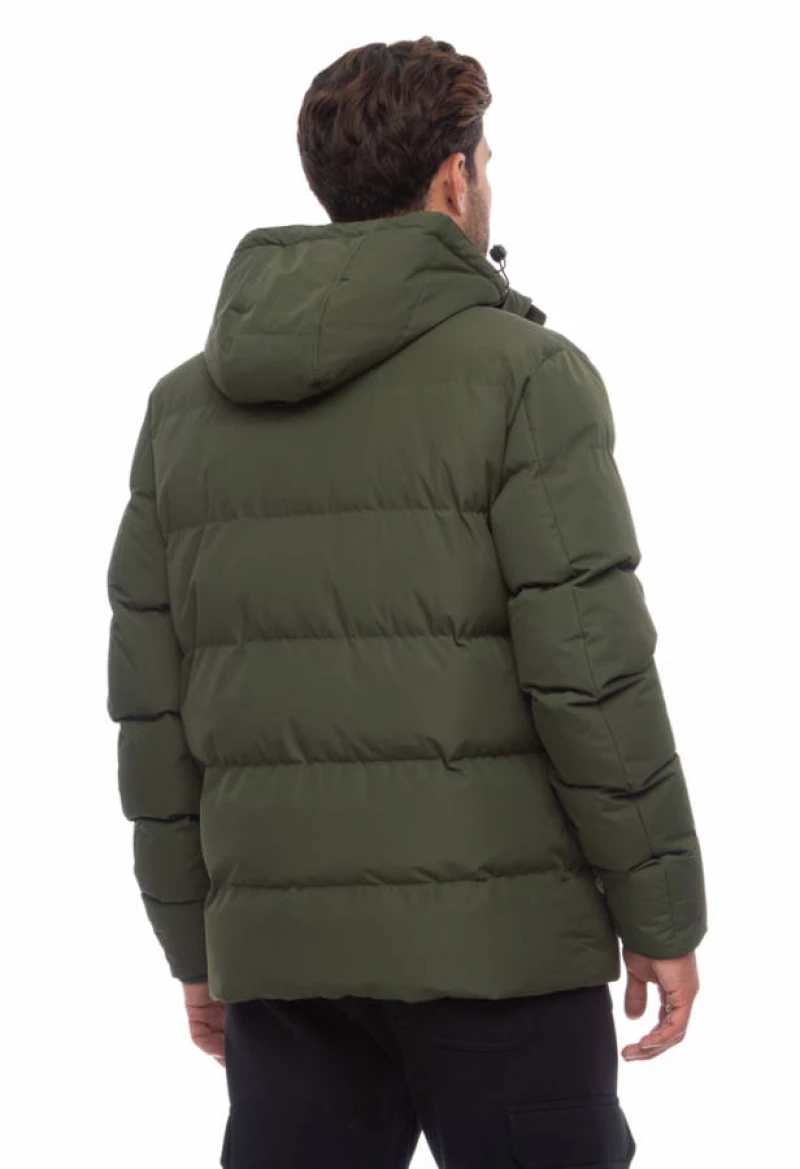 Ανδρικό Μπουφάν Με Μόνωση Be Nation Dark Green  Χακί