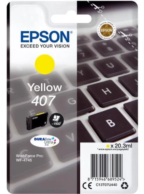 Μελάνι Epson 407 yellow 1900pgs