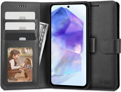 Tech-Protect® Wallet Θήκη για Galaxy A55-Black