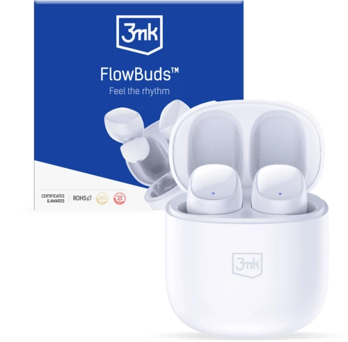 3mk® FlowBuds Bluetooth Ακουστικά-White