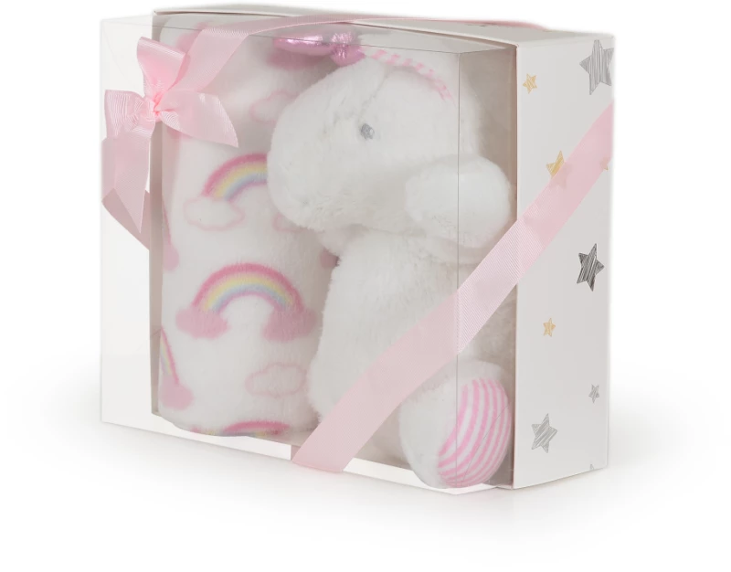 Κουβέρτα Αγκαλιάς 75x90cm Stuffed Toy Unicorn Rainbow Cangaroo 3800146269227
