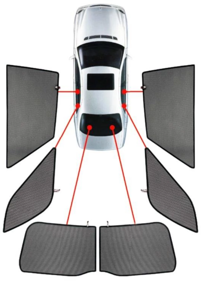 MINI CLUBMAN 3D 2014+ ΚΟΥΡΤΙΝΑΚΙΑ ΜΑΡΚΕ CAR SHADES - 6 ΤΕΜ.