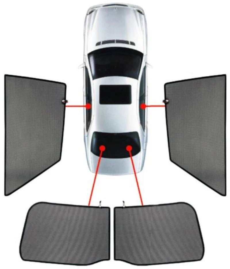 ALFA ROMEO 147 3D 2000-2010 ΚΟΥΡΤΙΝΑΚΙΑ ΜΑΡΚΕ CAR SHADES - 4 ΤΕΜ.