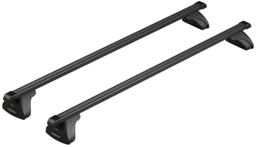 ΜΠΑΡΕΣ ΟΡΟΦΗΣ ΣΙΔΗΡΟΥ QUADRA M 120 cm MAX-LOAD ΣΕΤ ΣΕ ΜΑΥΡΟ ΧΡΩΜΑ ΜΕ ΠΡΟΣΤΑΤΕΥΤΙΚΑ ΚΑΠΑΚΙΑ ΑΚΡΩΝ EVOS LP ΓΙΑ ΑΠΛΗ ΟΡΟΦΗ NORDRIVE - 2 ΤΕΜ.