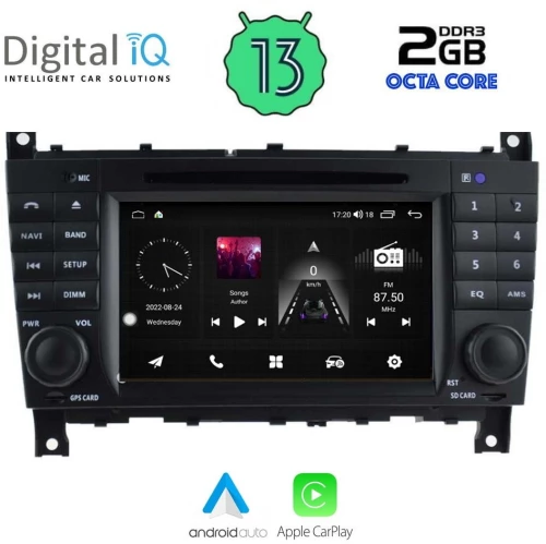 DIGITAL IQ MSF 393_CPA (7” DECK) MULTIMEDIA OEM MERCEDES C W203 – CLK W209 mod. 2004-2008
