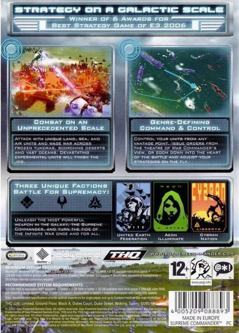 PC SUPREME COMMANDER- 9281