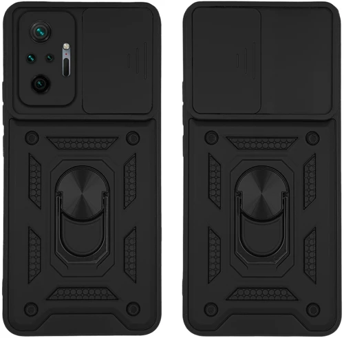 Θήκη Ring Armor CamPro Sonique για Xiaomi Redmi Note 10 Pro Μαύρο - Sonique - Μαύρο - Redmi Note 10 Pro - Θήκες Πλάτης