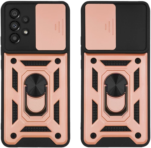 Θήκη Ring Armor CamPro Sonique για Samsung Galaxy A23 5G / Galaxy A23 4G Ροζ Χρυσό - Sonique - Ροζ Χρυσό - Galaxy A23 4G, Galaxy A23 5G - Θήκες Πλάτης