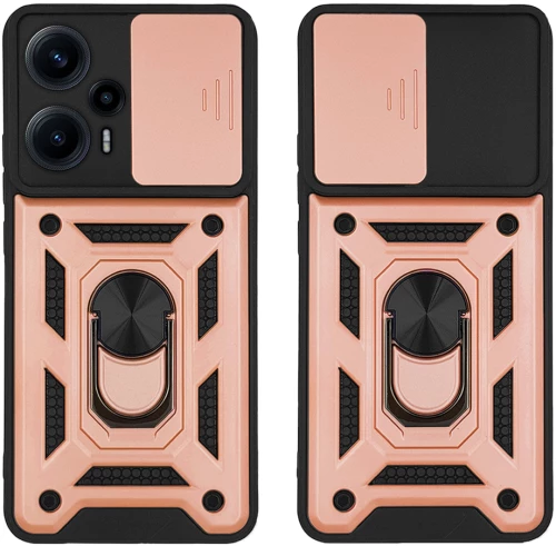 Θήκη Ring Armor CamPro Sonique για Xiaomi Poco F5 5G Ροζ Χρυσό - Sonique - Ροζ Χρυσό - Poco F5 5G - Θήκες Πλάτης