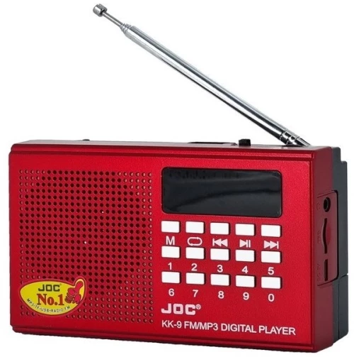 Επαναφορτιζόμενο ραδιόφωνο - JOC-KK-9 - 800090 - Red