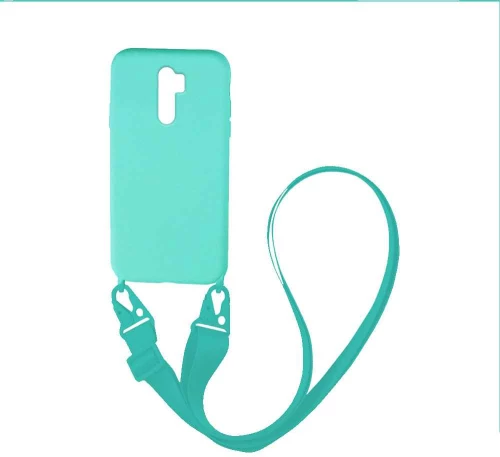 Θήκη Σιλικόνης με Strap CarryHang Sonique Xiaomi Redmi Note 8 Pro Γαλάζιο - Sonique - Γαλάζιο - Redmi Note 8 Pro - Θήκες Πλάτης