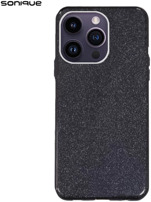 Θήκη Σιλικόνης Sonique Shiny Apple iPhone 13 Pro Max Μαύρο - Sonique - Μαύρο - iPhone 13 Pro Max - Θήκες Πλάτης