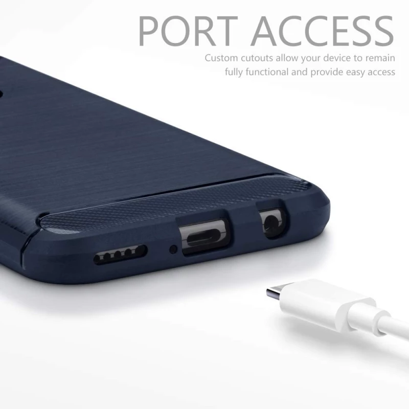 Terrapin Θήκη Σιλικόνης Carbon Fibre Huawei Mate 30 Lite - Blue (118-083-213)