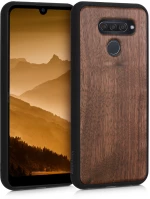 KW Σκληρή Ξύλινη Θήκη LG Q60 - Dark Brown (50518.18)