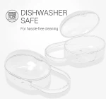 KW Pacifier Cases - Σετ 2 Σκληρές Θήκες για Πιπίλα Μωρού - Transparent (54131.01)