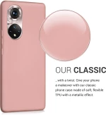 KWmobile Θήκη Σιλικόνης Honor 50 Pro - Metallic Rose Gold (55786.31)