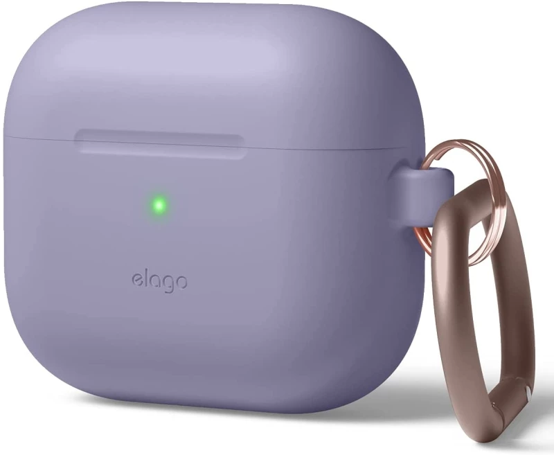 Elago Hang Case - Θήκη Σιλικόνης για AirPods 3rd Gen - Lavanda Gray (EAP3HG-HANG-LVG)
