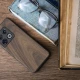 KWmobile Σκληρή Ξύλινη Θήκη με TPU Bumper - OnePlus 10 Pro - Dark Brown / Walnut (57461.18)