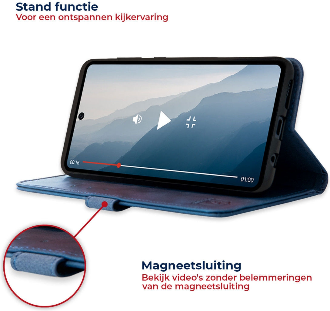 Rosso Element PU Θήκη Πορτοφόλι Samsung Galaxy S22 5G - Blue (8719246343117)