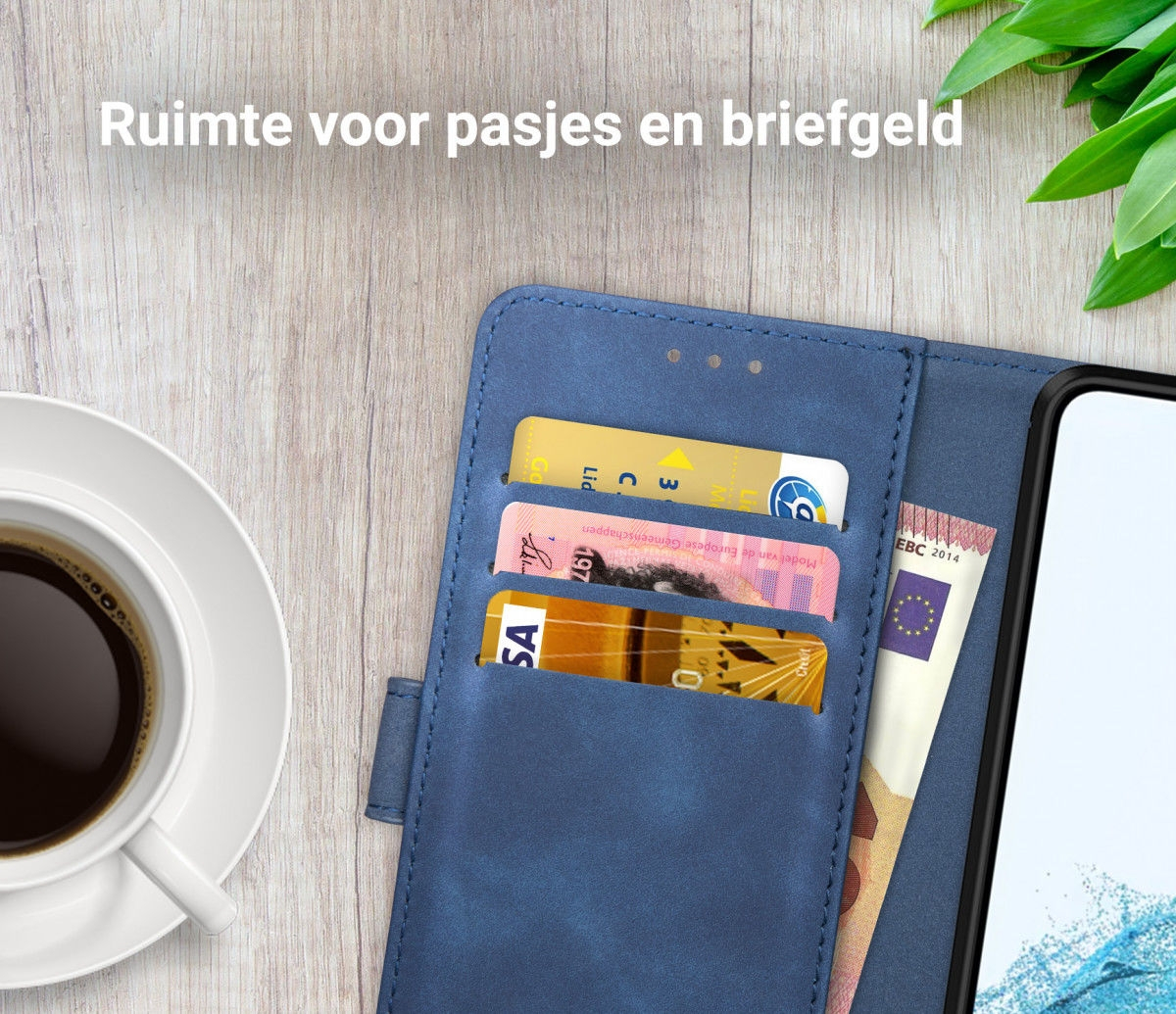 Rosso Element PU Θήκη Πορτοφόλι Samsung Galaxy S22 5G - Blue (8719246343117)