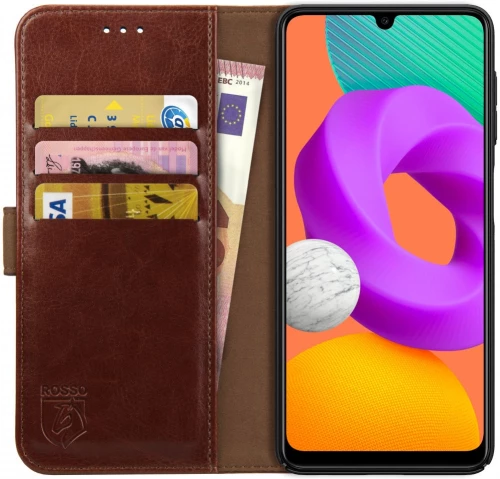 Rosso Element PU Θήκη Πορτοφόλι Samsung Galaxy M22 / A22 4G - Brown (8719246339691)