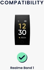 KW Λουράκι Σιλικόνης Realme Band 1 - 2 Τεμάχια - Black / Dark Blue (58173.01)