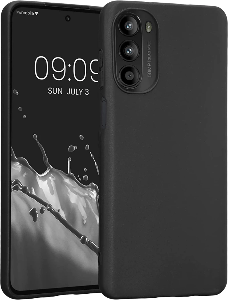 KWmobile Θήκη Σιλικόνης Motorola Moto G52 / G82 - Black Matte (58543.47)
