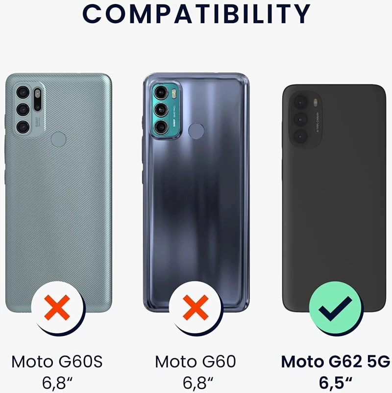 KWmobile Θήκη Σιλικόνης Motorola Moto G62 5G - Black (59171.47)