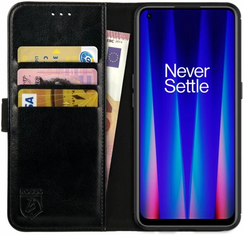 Rosso Element PU Θήκη Πορτοφόλι OnePlus Nord CE 2 5G - Black (8719246353581)