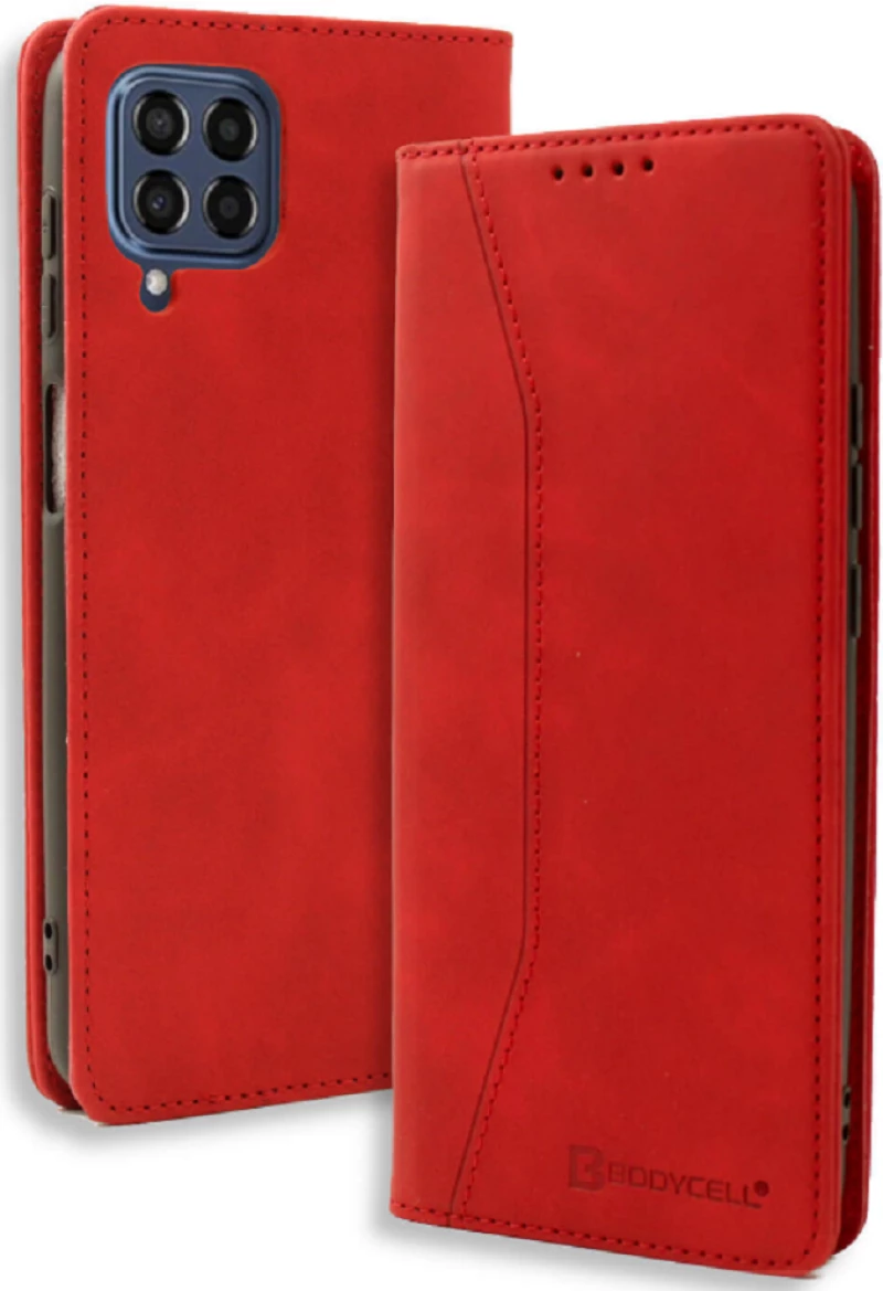Bodycell Θήκη - Πορτοφόλι Samsung Galaxy M33 - Red (5206015016035)