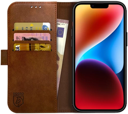 Rosso Element PU Θήκη Πορτοφόλι Apple iPhone 14 Plus - Brown (8719246369445)