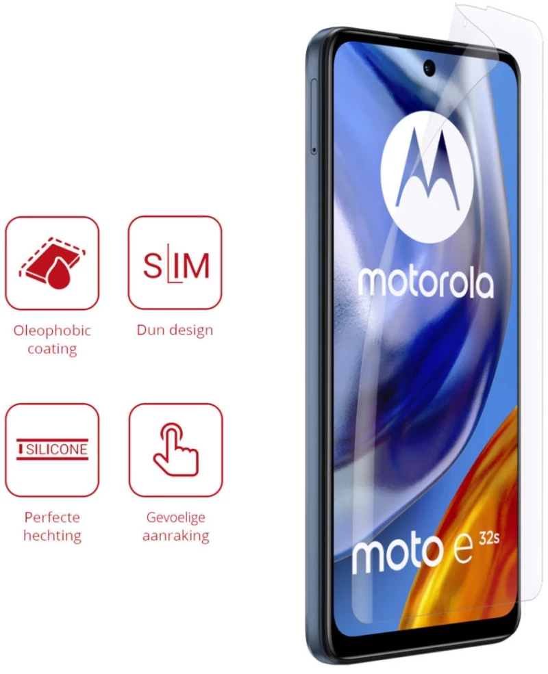 Rosso Ultra Clear Screen Protector - Μεμβράνη Προστασίας Οθόνης - Motorola Moto E32s- 2 Τεμάχια (8719246375668)