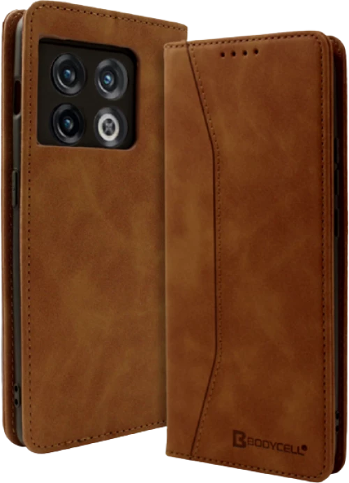 Bodycell Θήκη - Πορτοφόλι OnePlus 10 Pro - Brown (5206015015939)