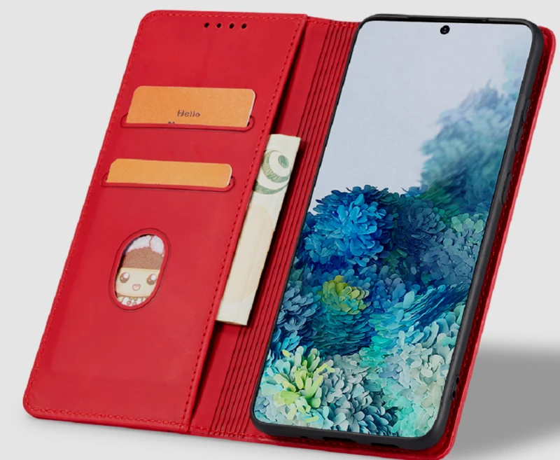 Bodycell Θήκη - Πορτοφόλι Xiaomi 12 Lite - Red (5206015005053)