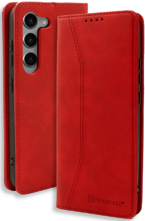 Bodycell Θήκη - Πορτοφόλι Samsung Galaxy S23 Plus - Red (5206015019791)