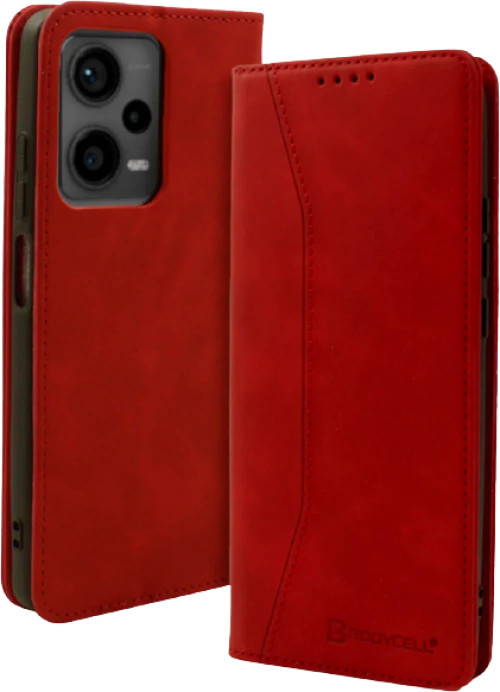 Bodycell Θήκη - Πορτοφόλι Xiaomi Redmi Note 12 5G - Red  (5206015019494)