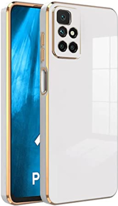 Bodycell Gold Plated - Θήκη Σιλικόνης Xiaomi Redmi 10 / Redmi 10 2022 - White (5206015070204)