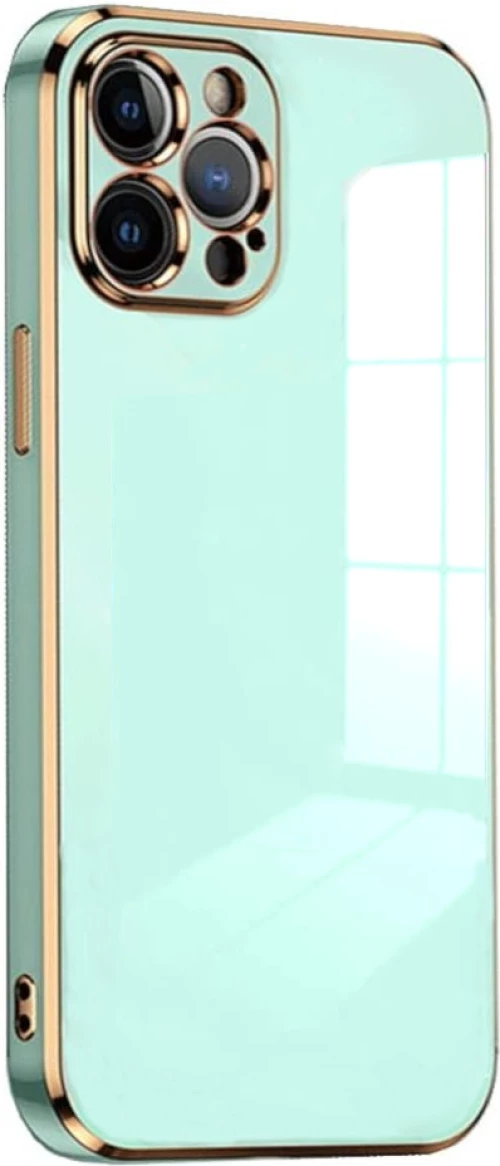 Bodycell Gold Plated - Θήκη Σιλικόνης Apple iPhone 14 Pro - Mint Green (5206015069291)